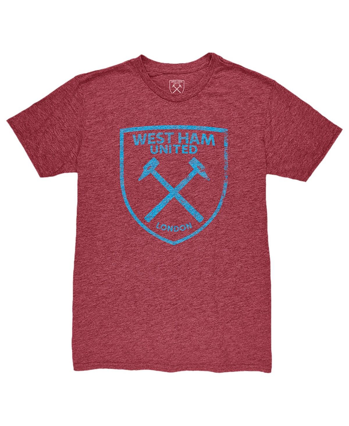 1863fc Men's Jarrod Bowen Claret West Ham United Player Name Number Twisted Tri-blend Slub T-shirt In Red