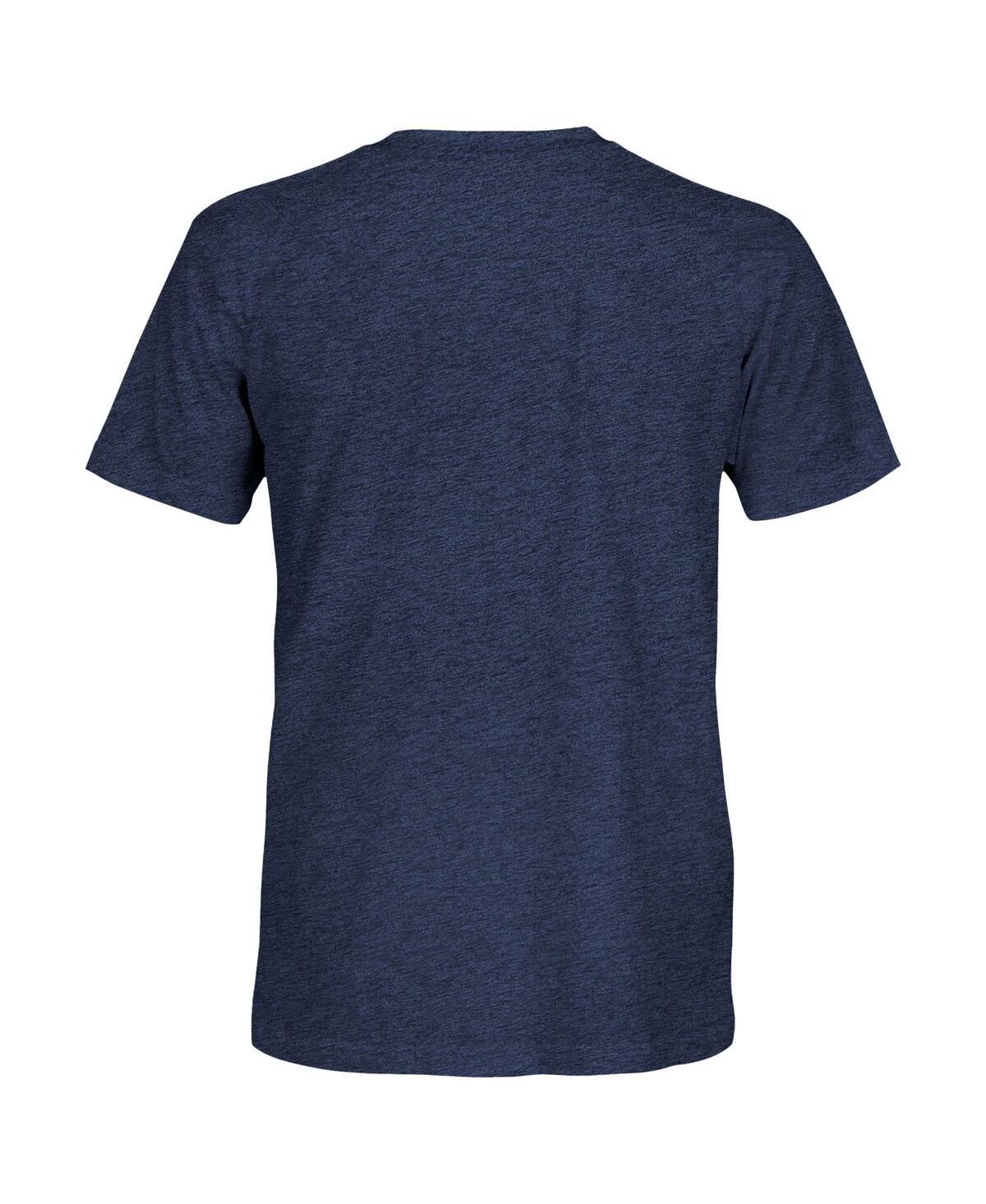 1863fc Men's Heather Navy Tottenham Hotspur Wordmark Twisted Tri-blend Slub T-shirt In Blue