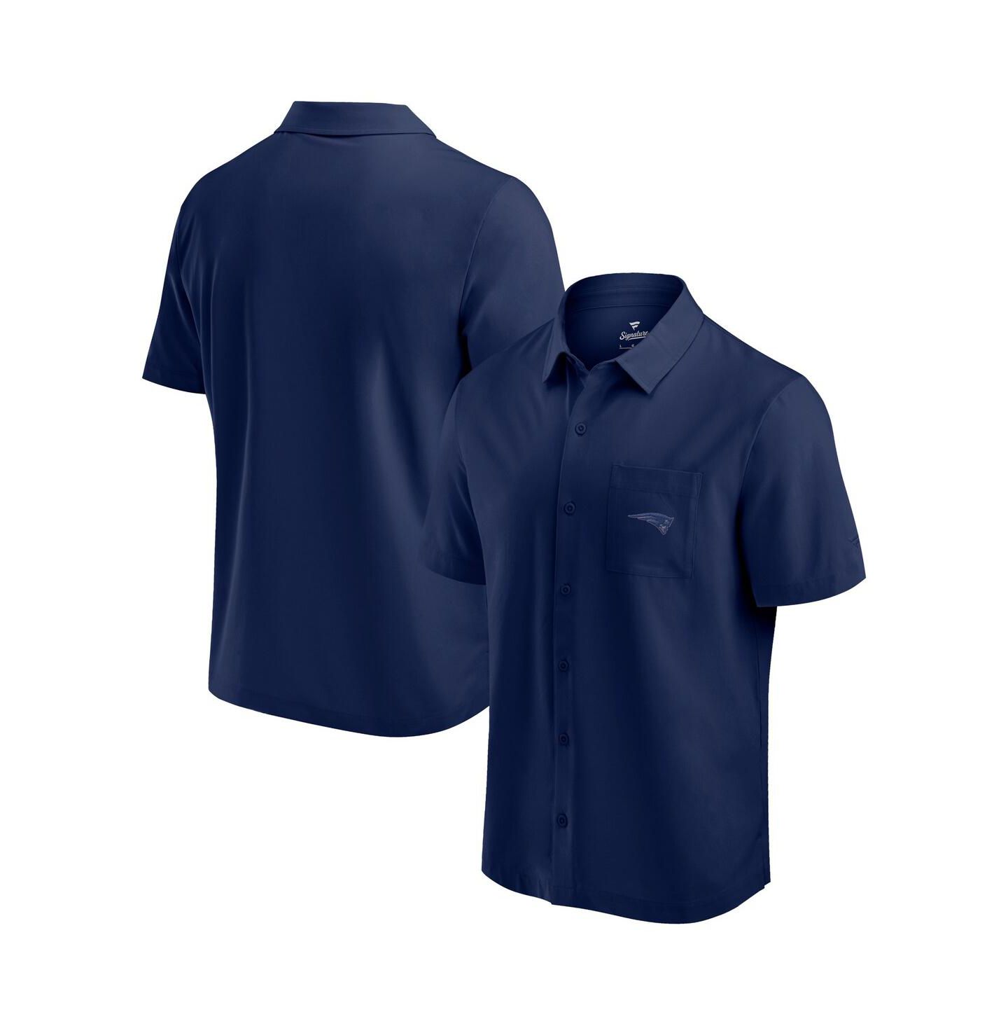 Мужская рубашка Fanatics Navy New England Patriots Front Office Button-Up — фото 1