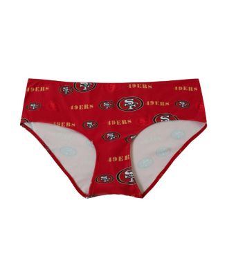 Women's Scarlet San Francisco 49ers Mosaic Allover Print Knit Panty