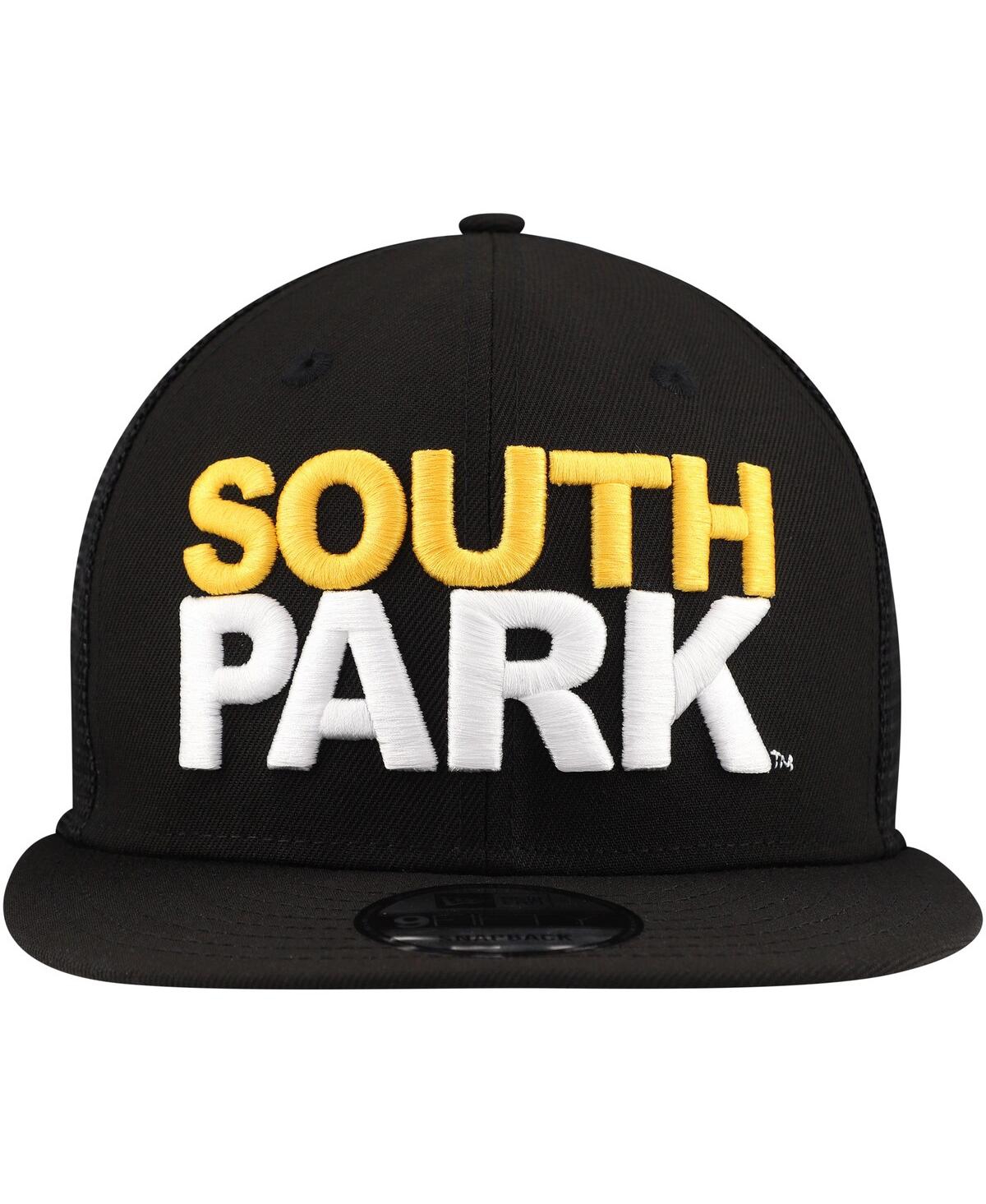 New Era Men's Black South Park 9FIFTY Snapback Trucker Hat