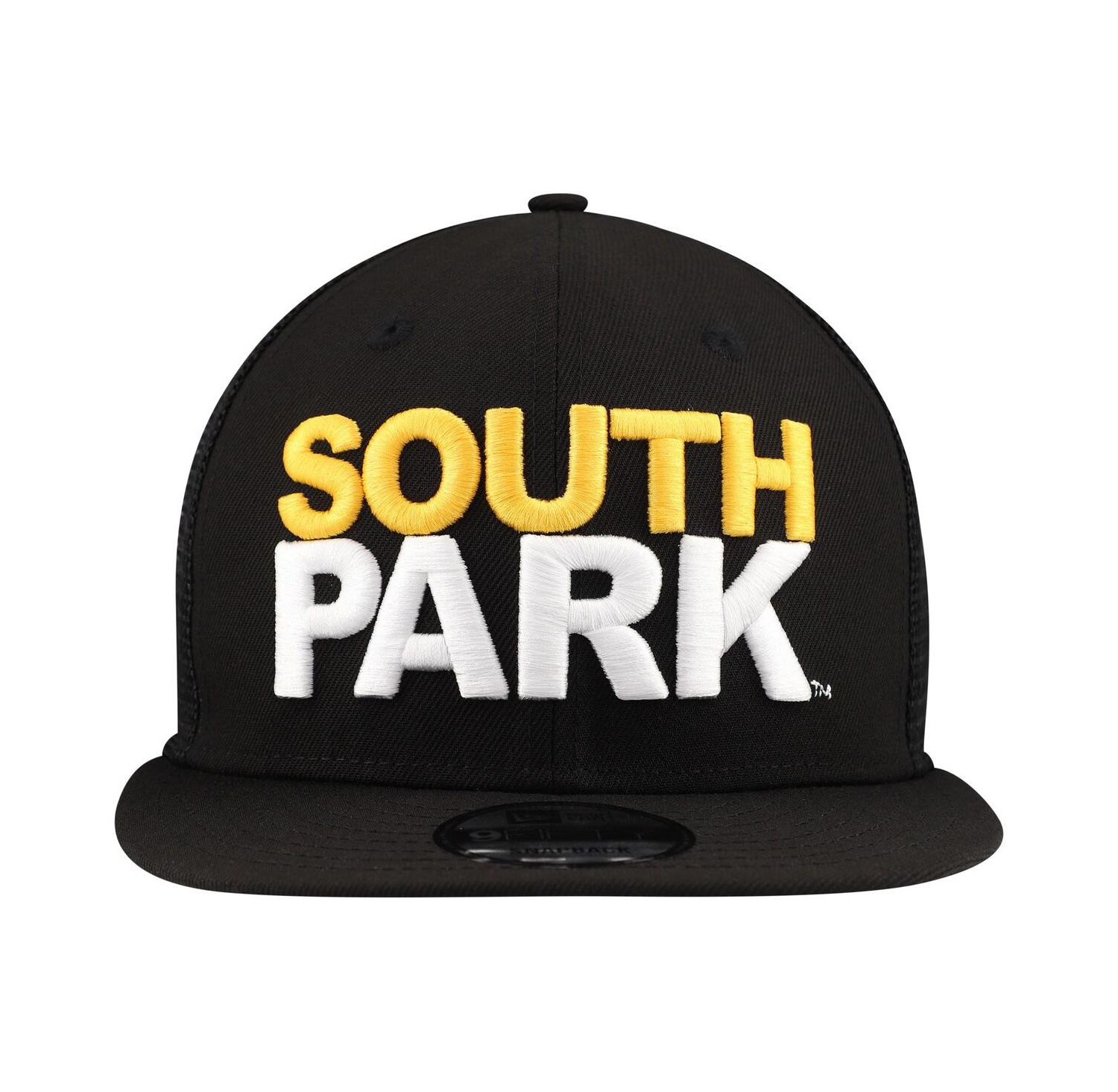 Men's Black South Park 9FIFTY Snapback Trucker Hat