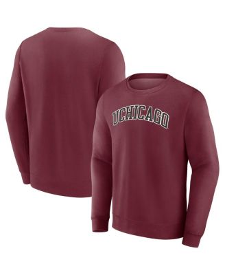 Fanatics - Men's Maroon UChicago Maroons Short Name Pullover Sweatshirt