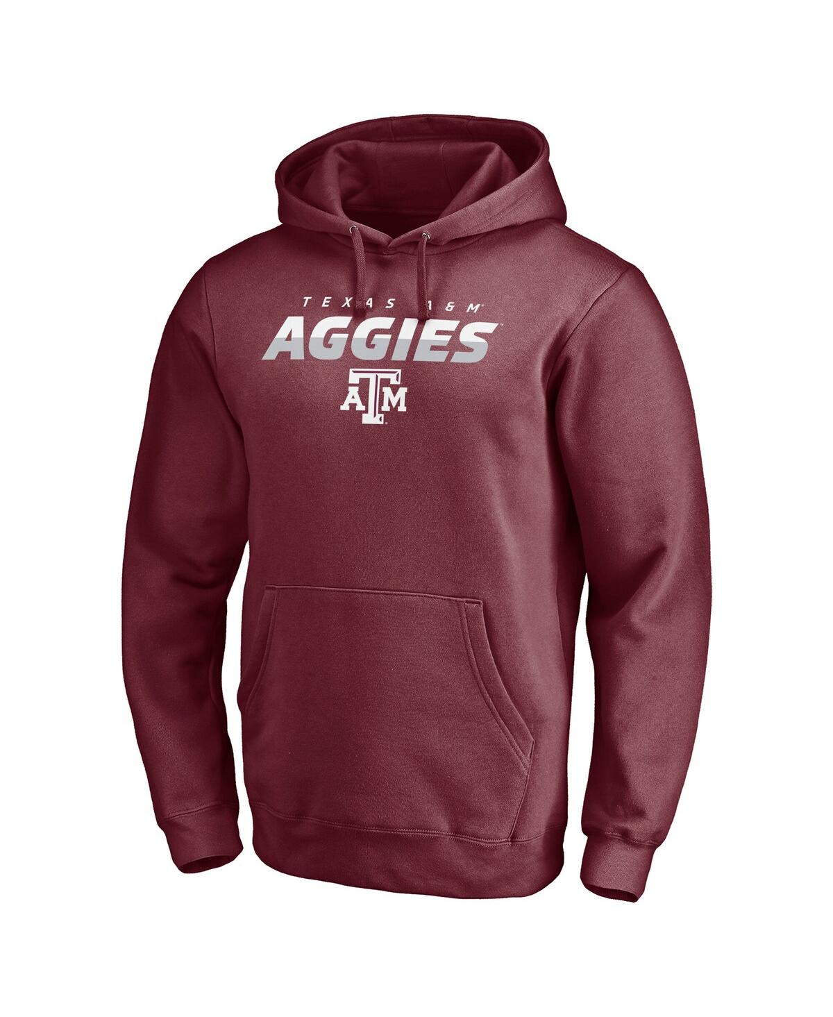 Fanatics Men's Maroon Texas A&m Aggies Block Party Elevate Play Fleece Pullover Hoodie In Burgundy