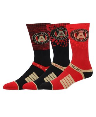 Strideline - Men's Atlanta United FC Premium 3-Pack Knit Crew Socks Set