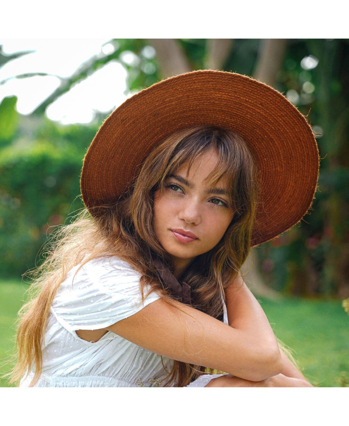 Brunna.Co Loli Jute Hat in Terracotta Brown