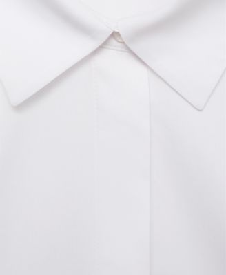 Women's Crop Poplin Shirt