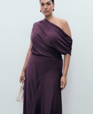 Women's Asymmetrical Satin Dress