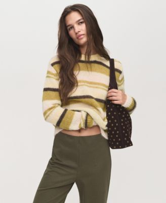 Women's Elastic Waist Straight-Fit Pants