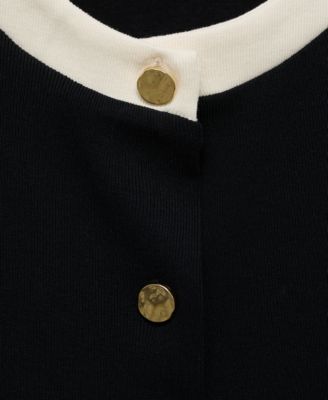 Women's Contrasting Cotton Cardigan