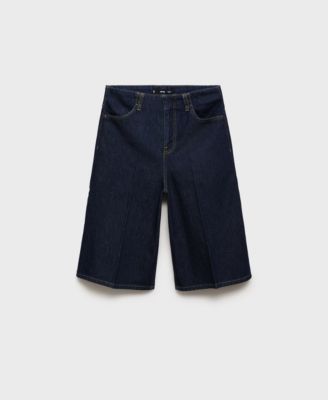 Women's Mid-Rise Denim Bermuda Shorts