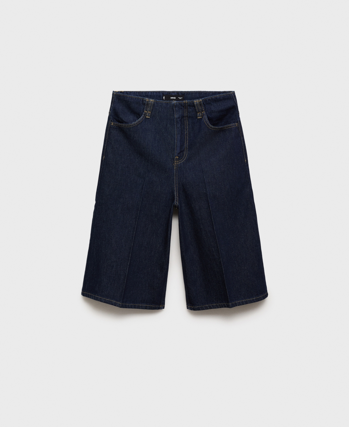 Mango Women's Mid-rise Denim Bermuda Shorts In Blue