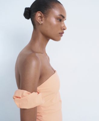 Women's Strapless Midi Dress