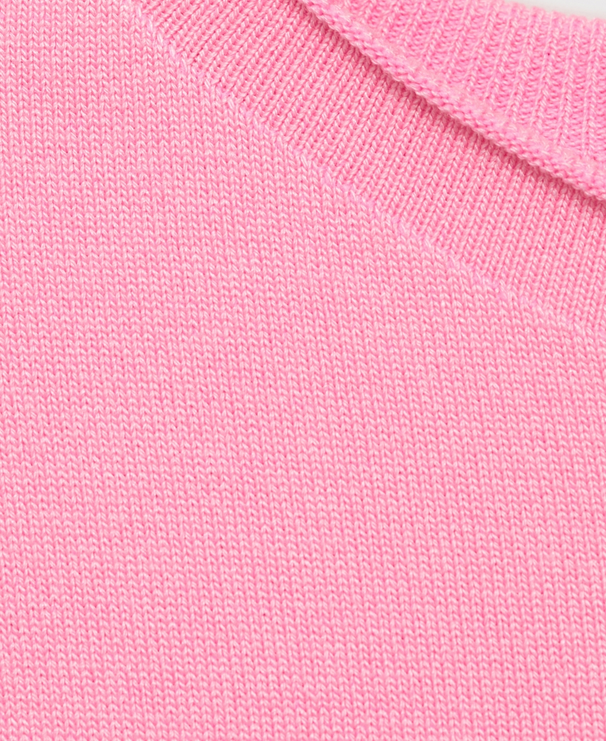 Mango Short Sleeve Sweater Pastel Pink In Pink