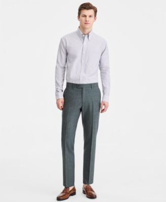 Mens Modern-Fit Wool Blend Suit Separate Pants