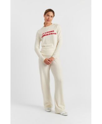 Women's Wool-Cashmere J'adore Christmas Sweater