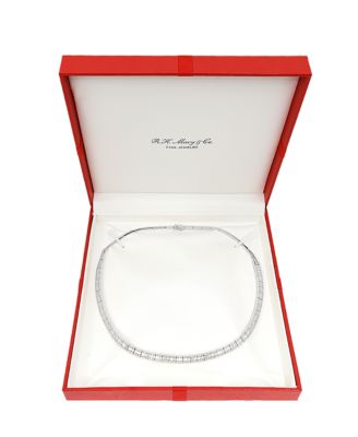 EFFY&reg; Diamond Round & Baguette 17" Collar Necklace (4 ct. t.w.) in 14k Gold (also available in White Gold)