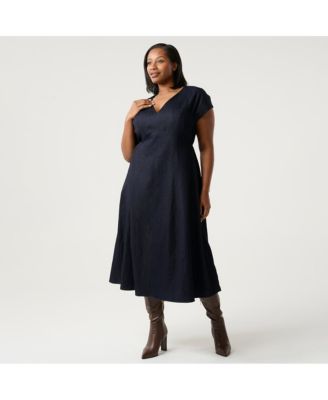 Abbie Denim Midi Dress