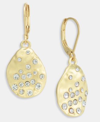 Style & Co - Pav&eacute; Oval Drop Earrings