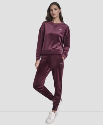 Women's Platinum Velour Crewneck Sweatshirt