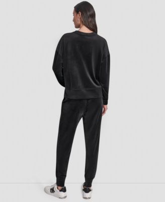 Women's Platinum Velour Crewneck Sweatshirt