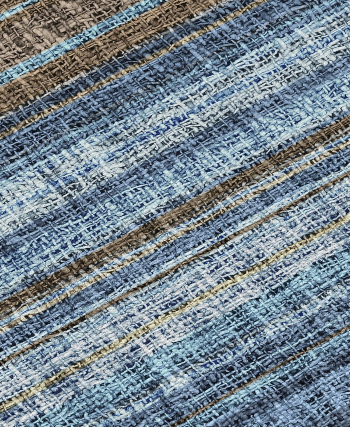 Dalyn Portico Po2 8'x8' Round Area Rug In Blue