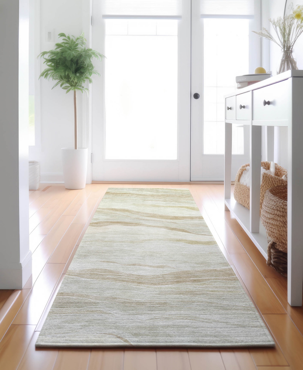 Dalyn Pacifica Pa6 2'3"x7'6" Runner Area Rug In Gray