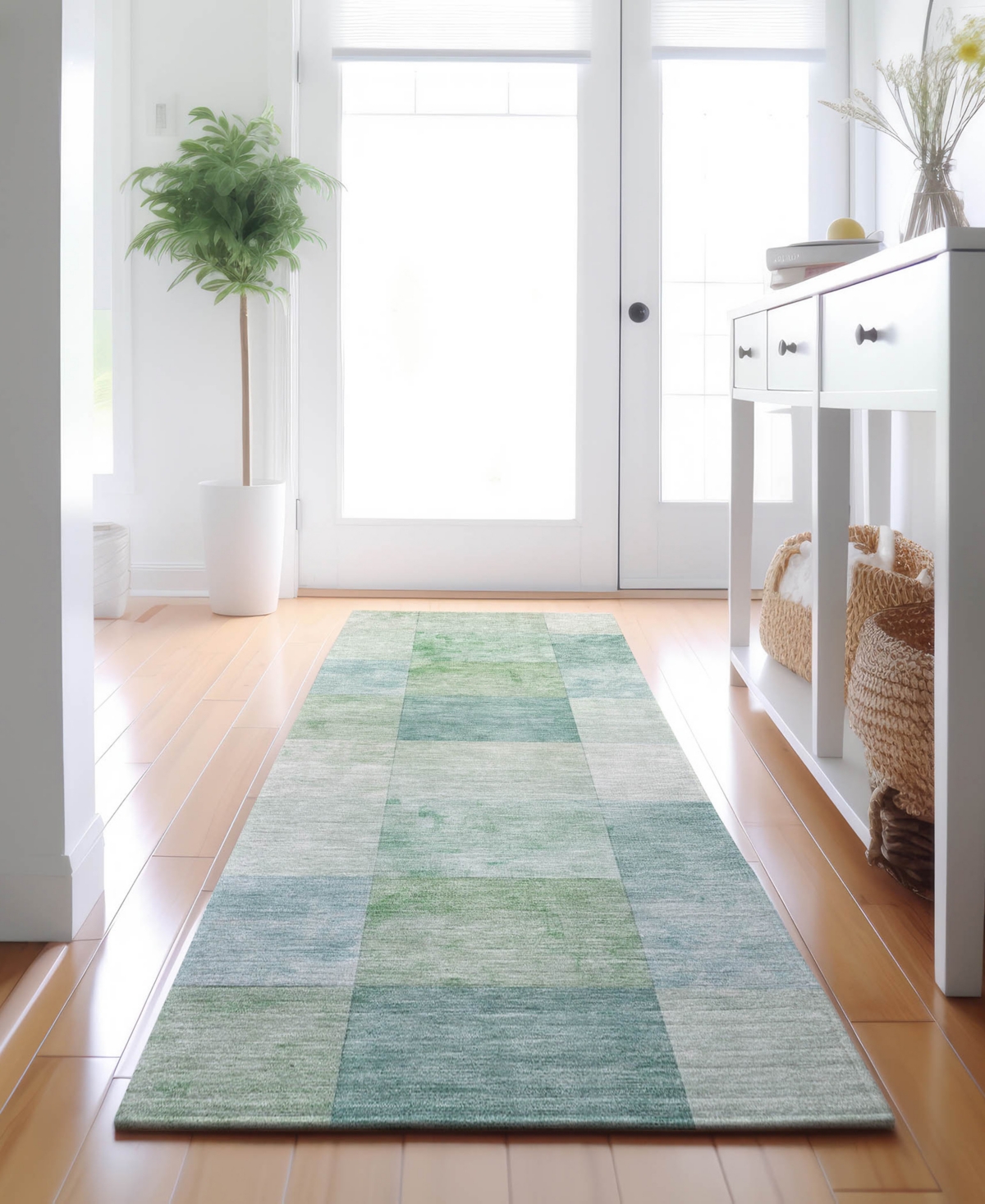 Dalyn Pacifica Pa10 2'3"x7'6" Runner Area Rug In Green