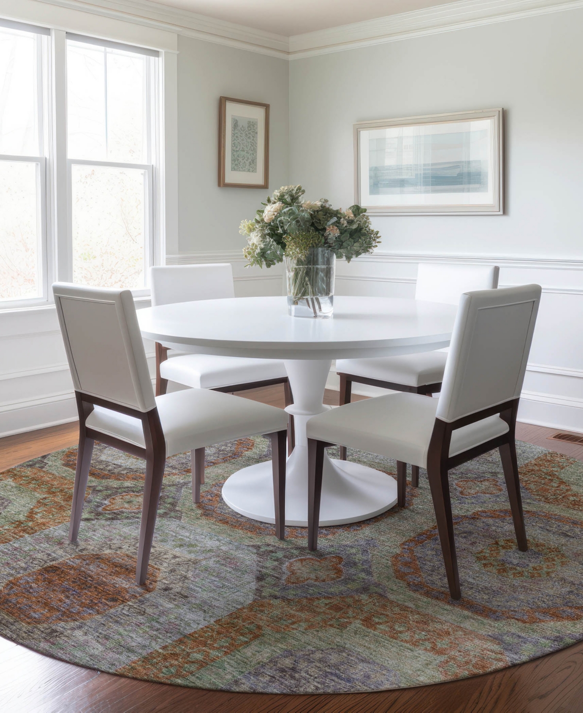 Dalyn Karaj Kj6 8'x8' Round Area Rug In Multi