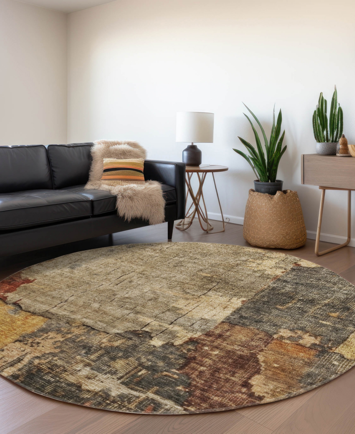 Dalyn Nouveau Nv9 8'x8' Round Area Rug In Multi