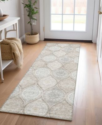 Solace Washable SL1 2'3"x7'6" Runner Area Rug