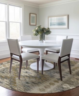 Solace Washable SL13 8'x8' Round Area Rug