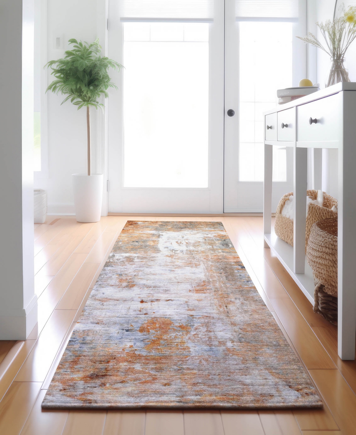 Dalyn Ravenna Rn1 2'3"x7'6" Runner Area Rug In Brown