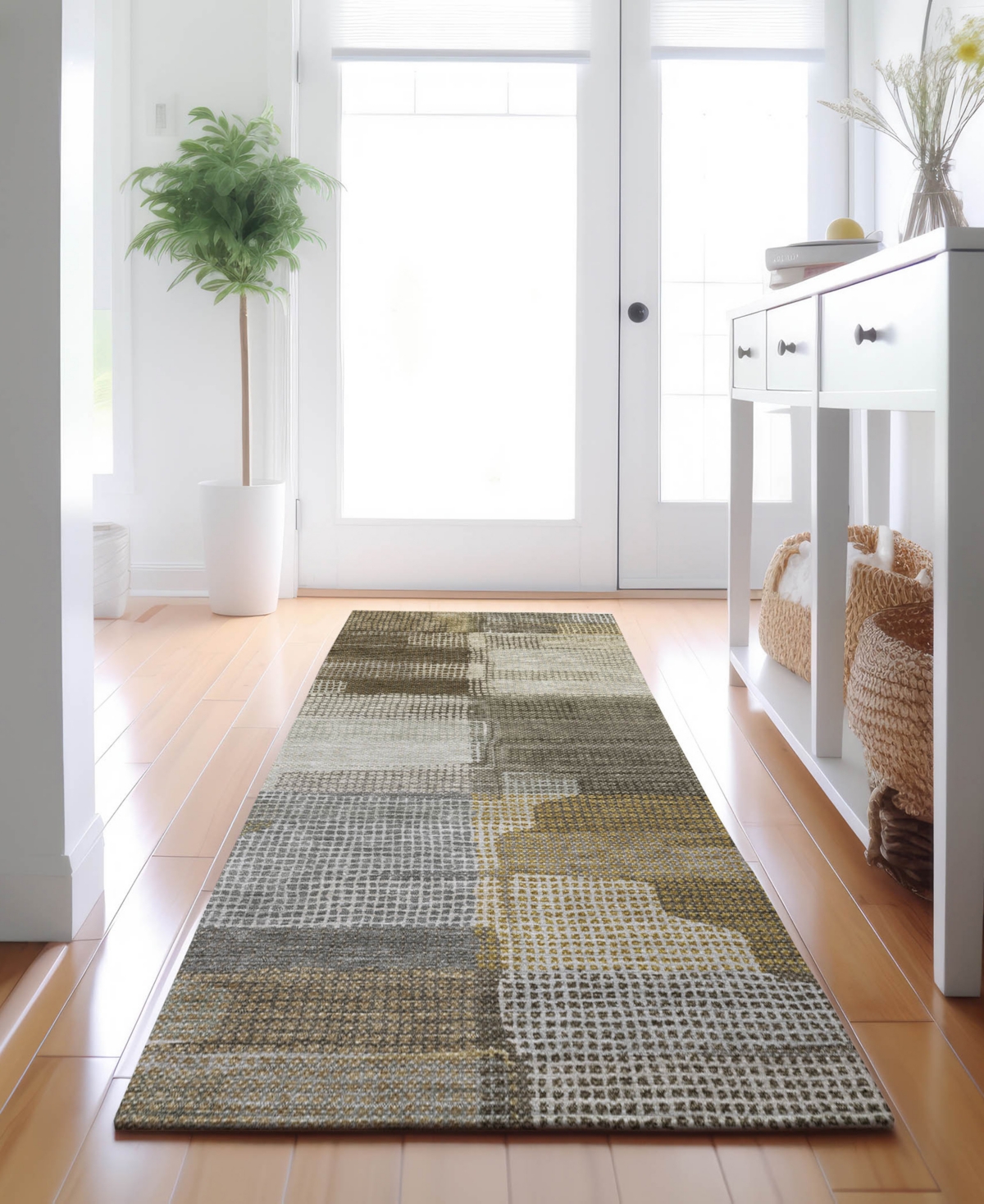 Dalyn Ravenna Rn10 2'3"x7'6" Runner Area Rug In Green