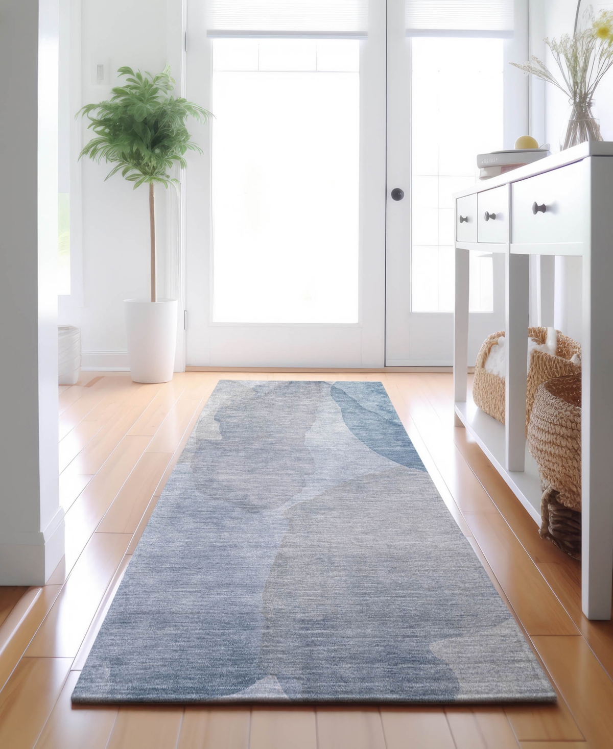 Dalyn Ravenna Rn12 2'3"x7'6" Runner Area Rug In Blue