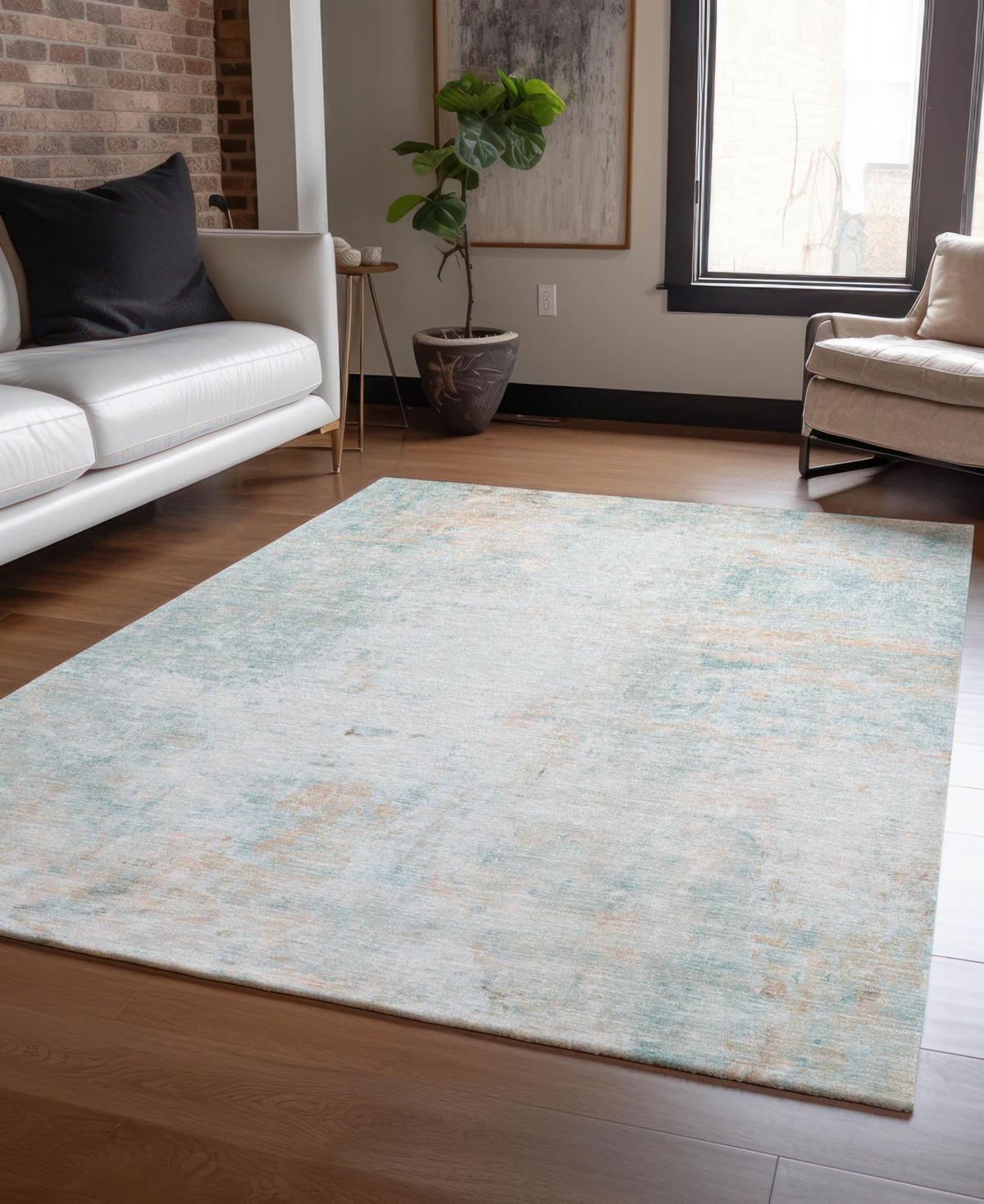 Dalyn Ravenna Rn1 5'x7'6" Area Rug In Green