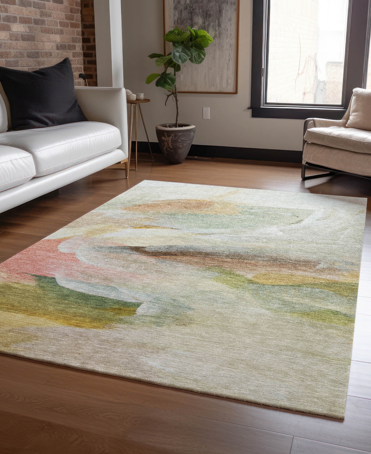 Dalyn Ravenna Rn11 5'x7'6" Area Rug In Brown