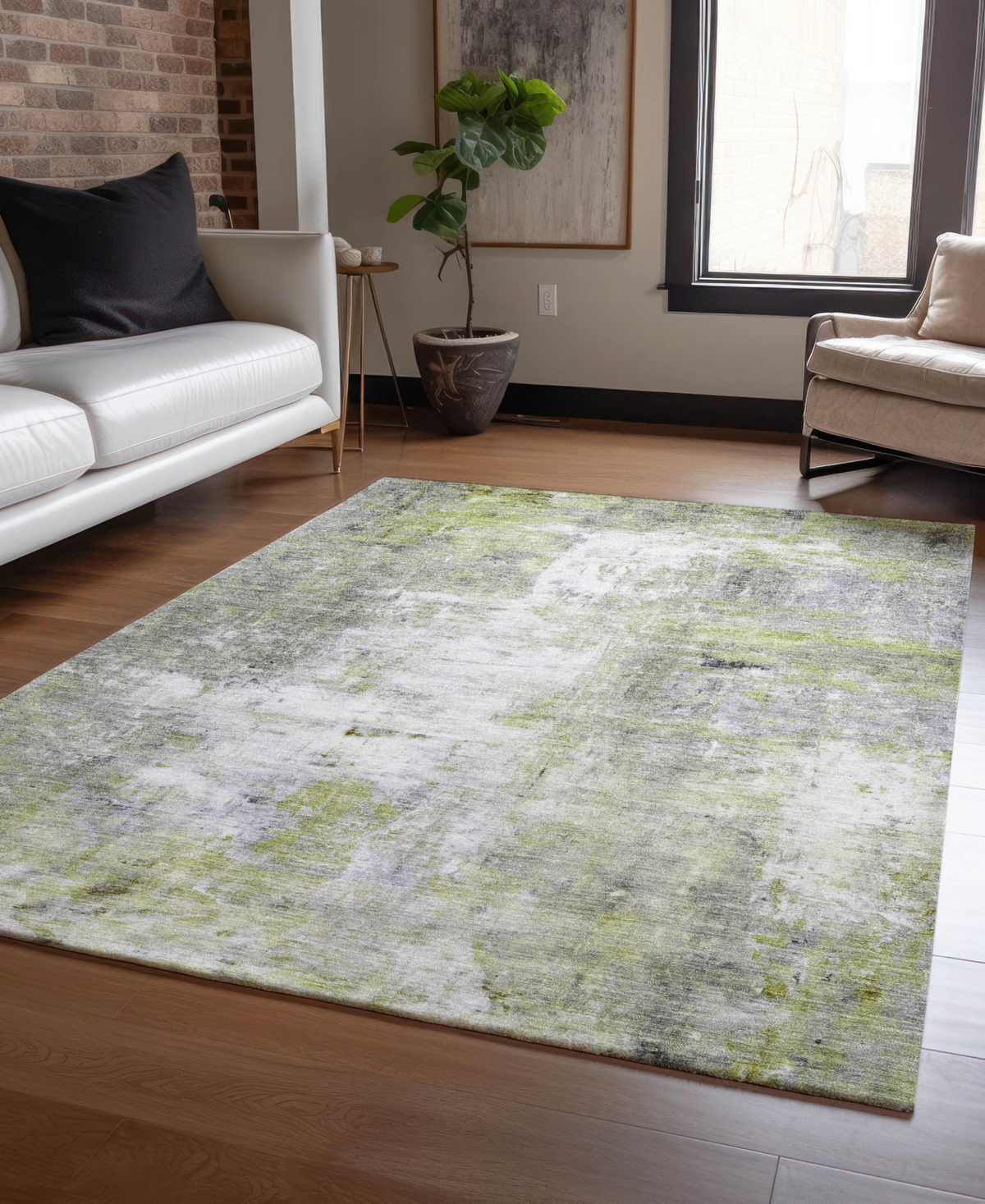Dalyn Ravenna Rn1 8'x10' Area Rug In Gray