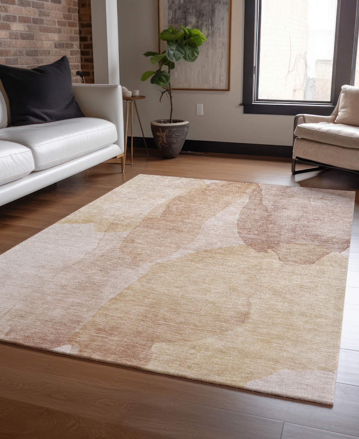 Dalyn Ravenna Rn12 9'x12' Area Rug In Brown