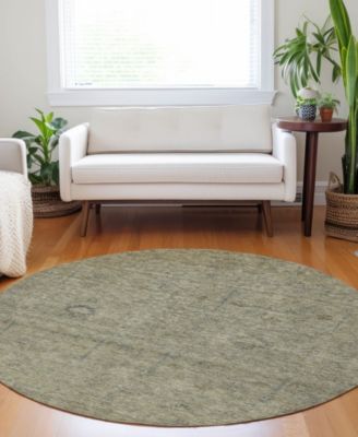 Ravenna Washable RN5 8'x8' Round Area Rug