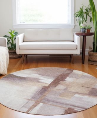 Ravenna Washable RN9 8'x8' Round Area Rug