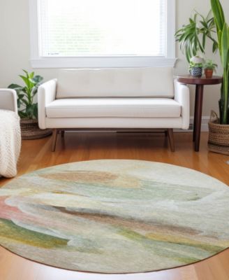 Ravenna Washable RN11 8'x8' Round Area Rug