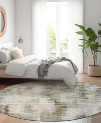 Kochi Washable KC1 8'x8' Round Area Rug