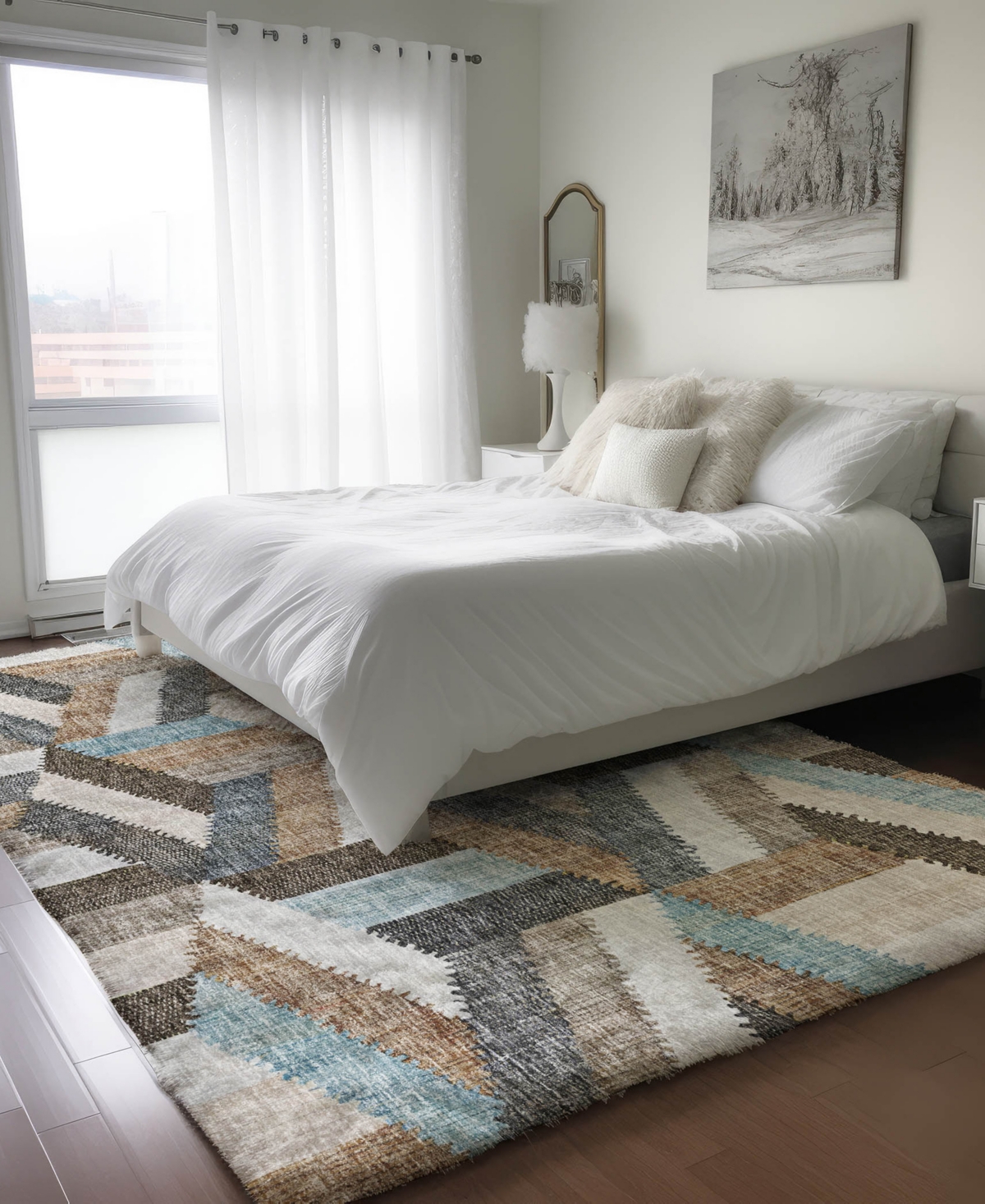 Dalyn Lorenzo Ln1 2'6"x3'10" Area Rug In Brown