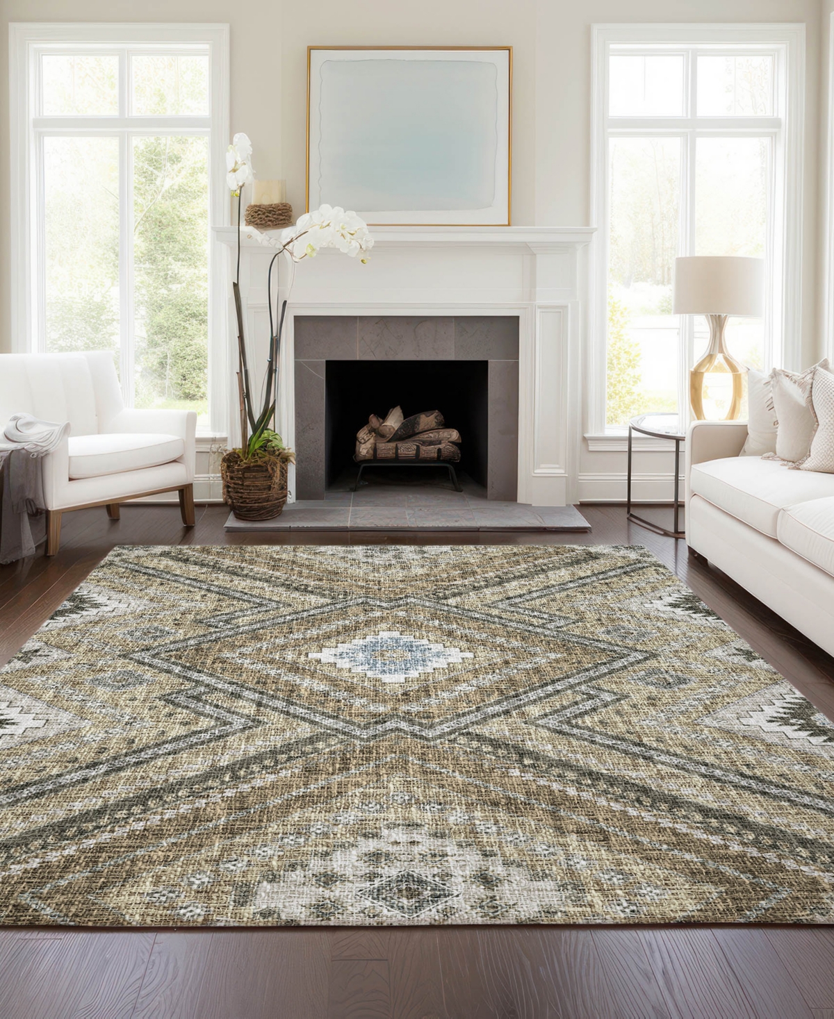 Dalyn Portico Po5 2'6"x3'10" Area Rug In Green