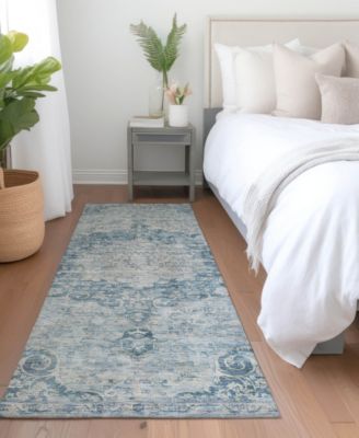 Tabrook Washable TB5 2'3"x7'6" Runner Area Rug