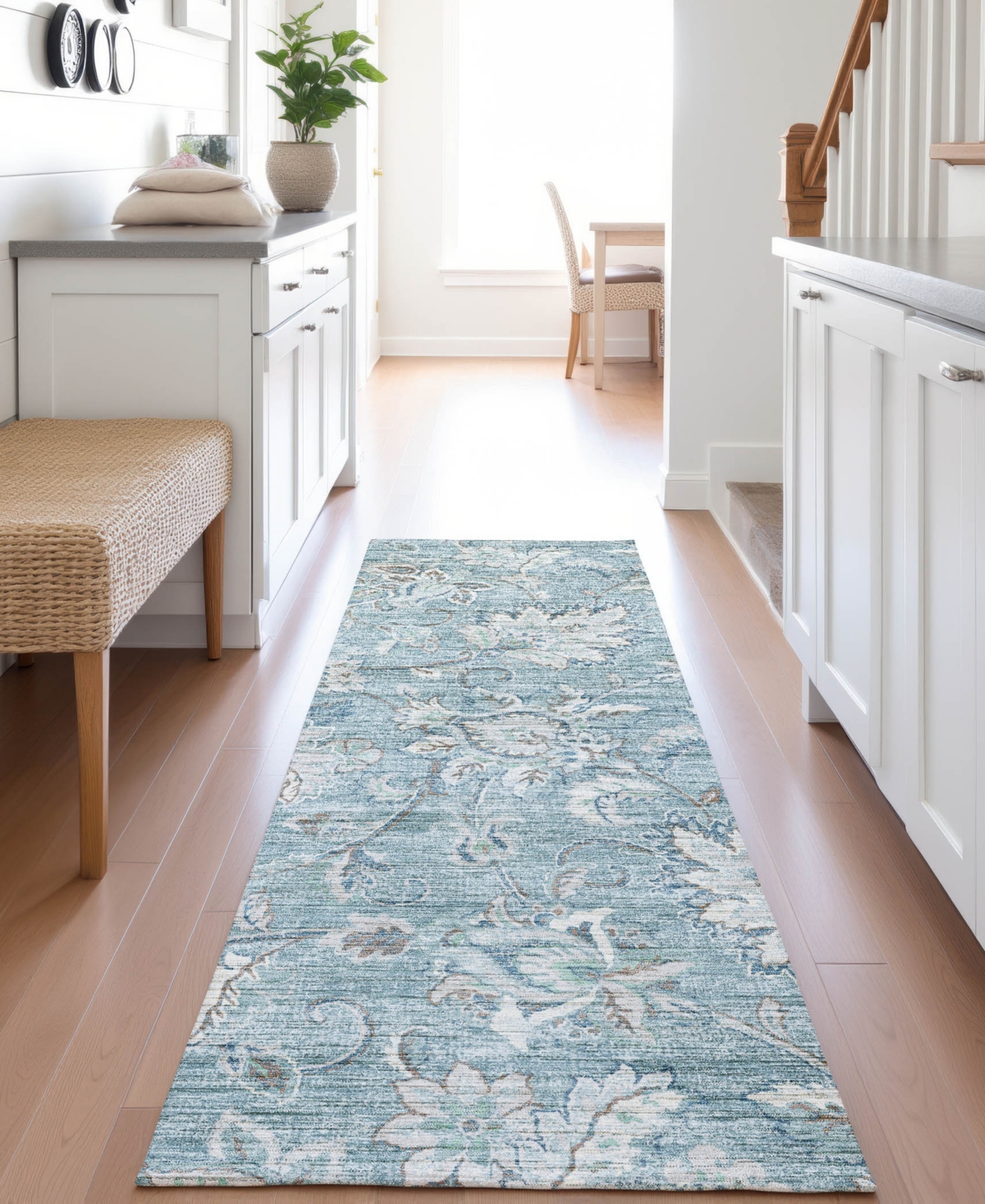 Dalyn Silk Road Sr2 2'3"x7'6" Runner Area Rug In Blue