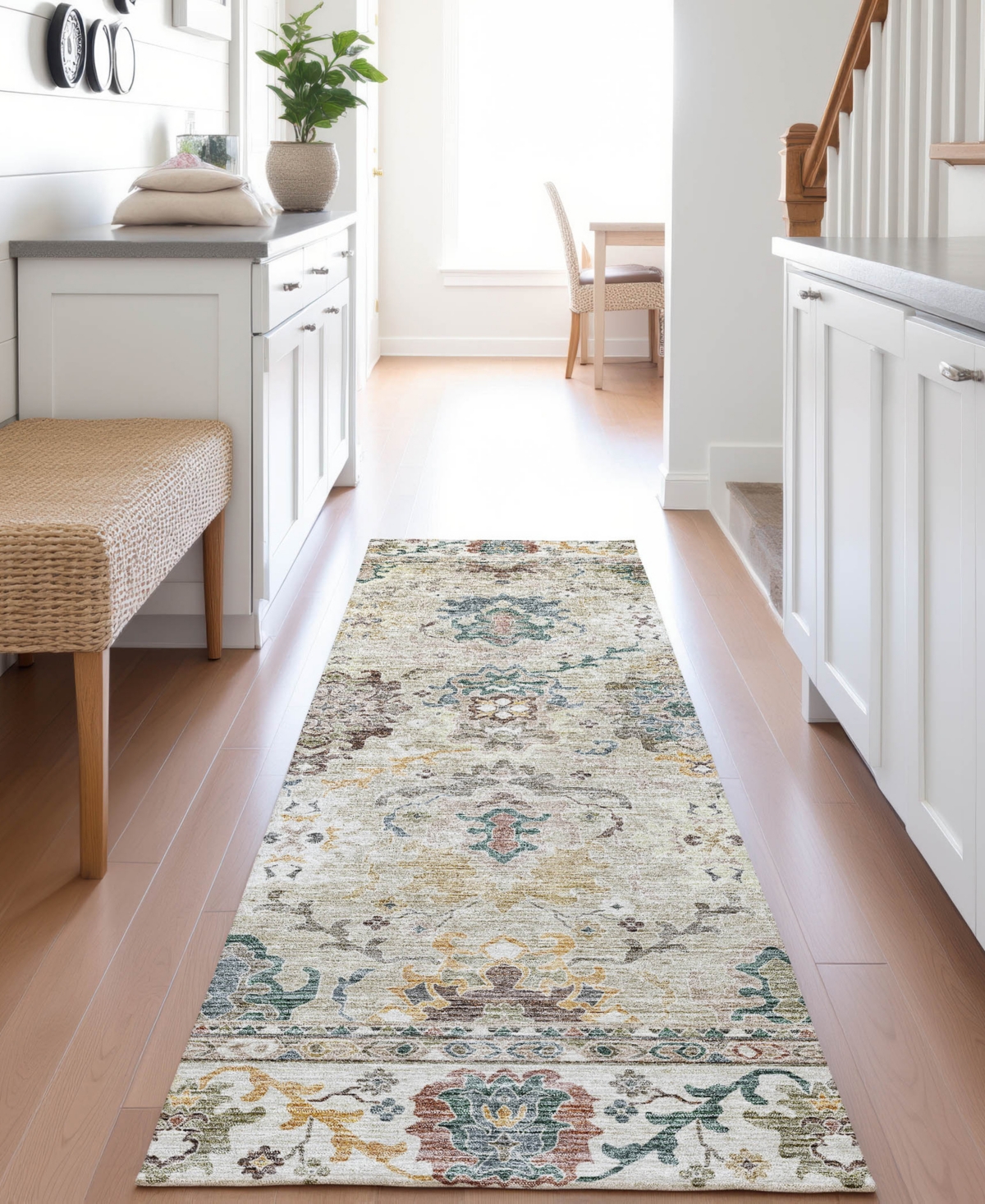 Dalyn Silk Road Sr5 2'3"x7'6" Runner Area Rug In Gray