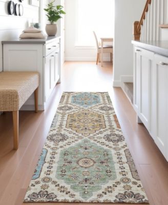 Silk Road Washable SR7 2'3"x7'6" Runner Area Rug