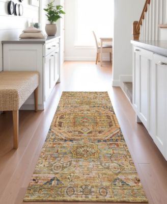 Silk Road Washable SR10 2'3"x7'6" Runner Area Rug
